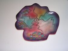 Vintage HARRIS - CIES Vintage Abstract Ceramic Pottery Signed & Dated 1992