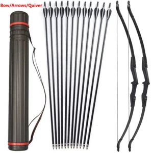 Right Left Hand 57 inch Takedown Recurve Bow Hunting OR/+12Pcs Arrow Set Archery - Picture 1 of 27