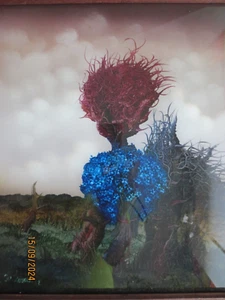 Dali-Manier Surrealistisches Gemälde von Ico Kovacic 1982 auf Glas - Bild 1 von 5