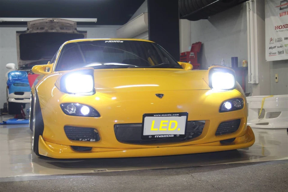 PIAA LED H4 HEAD LIGHT BULB ×2 KIT 6000K 3200 / 4000LM FOR MAZDA 86-02 RX7 FD FC - Image 1 of 4