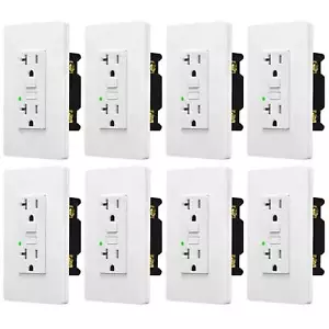 Receptáculos dúplex de salida 20A GFCI resistentes a manipulaciones WR TR ETL listados venta caliente 8x - Imagen 1 de 12