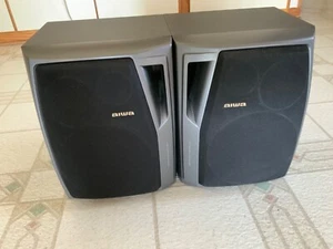 Vintage Pair Aiwa Speakers ~ SX-NA34~ 3-Way Bass Reflex Speaker System - Picture 1 of 6