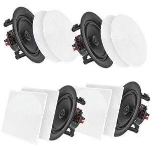 Pyle Surround Wand-/Decken-Heimlautsprecher, 4er-Set, weiß - PDICBT286 - Bild 1 von 1
