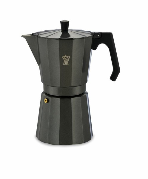 Pezzetti Luxexpress Cafetera Black Aluminum Stovetop Coffee Maker Moka  9 Cups Photo Related