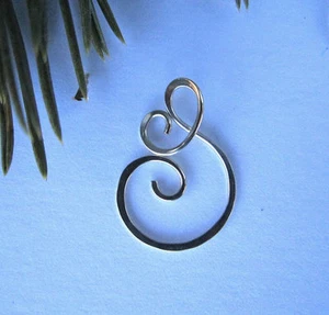 Sterling Silber Charm Halter Anhänger Handarbeit - Bild 1 von 11