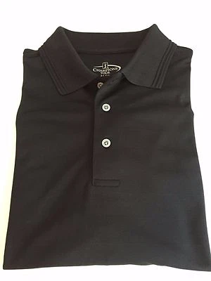 Champions Tour Mens Size Medium Golf Shirt Polo Polyester Color Black NWOT - Image 1 of 4