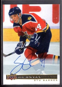 2020-21 SP Signature Legends UD Canvas Legends Autographs #C100 Stu Barnes - Picture 1 of 2