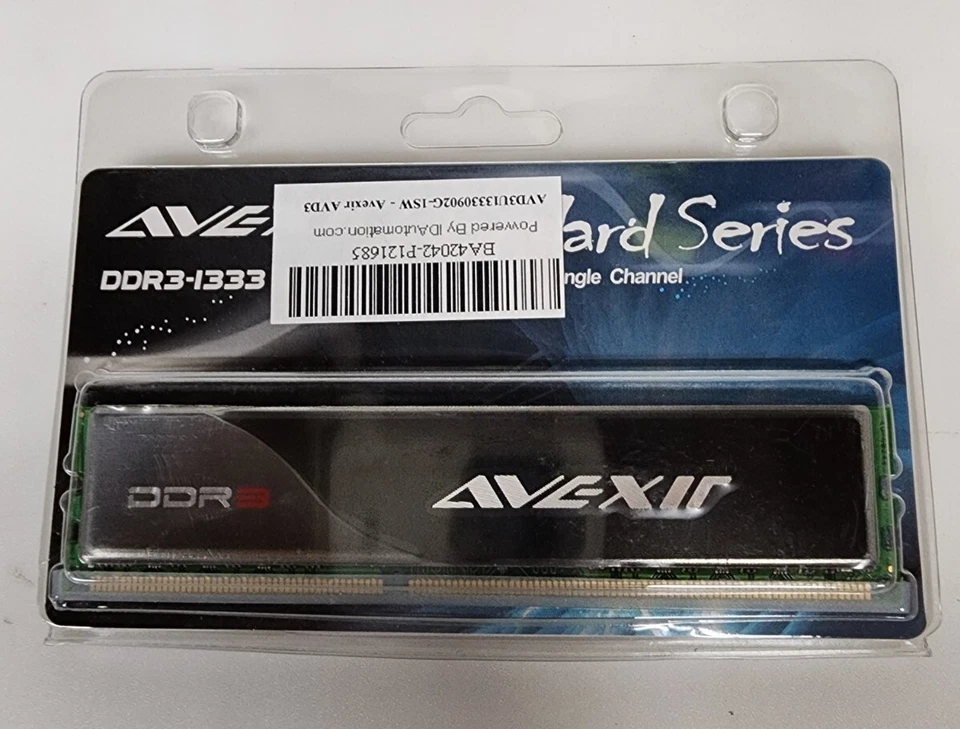 AVEXIR AVD3U1333092G Desktop Memory DDR3-1333C9 2GB NIP - Image 1 of 4