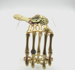 Cosplay Skeleton Bone Hand Finger Bracelet Ring Gothic Punk Bangle Halloween - Picture 1 of 12