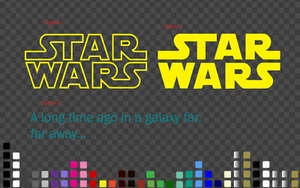 Star wars logo a long time ago in a galaxy Vinyl Decal Sticker Mancave Decor - Picture 1 of 1