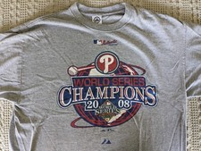 Philadelphia Phillies 2008 World Series Champions T-shirt XL Baseball 