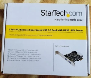 StarTech PEXUSB3S25 – 2 Port PCI Express SuperSpeed USB 3.0 Card with UASP - LP4 - Picture 1 of 7