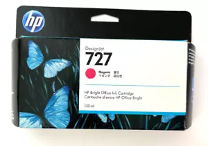HP DesignJet 727 Magenta B3P20A Ink Cartridge T920, T1500, T2500 Exp. 07/2023 - Picture 1 of 3