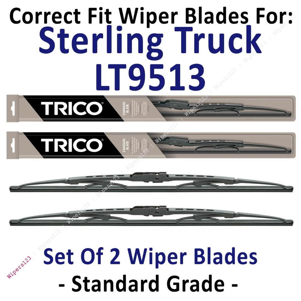 Pacote com 2 lâminas de limpador padrão - ajuste 1999-2002 Sterling Truck LT9513 - 30200x2 - Imagem 1 de 1