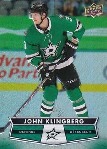 #83 John Klingberg - Dallas Stars - 2021-22 Upper Deck Tim Hortons Hockey - Image 1 of 1