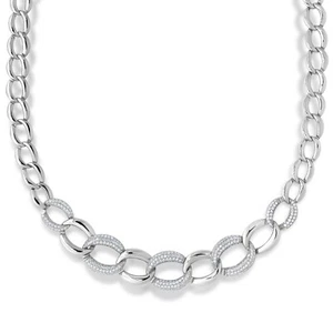 Solid 925 Sterling Silver Graduated Cuban Curb Link Chain Italian Necklace 18" - Picture 1 of 7