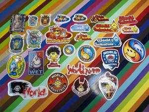 vtg 1990s World Industries skateboards sticker - Flameboy and Wet Willy