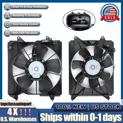 2X- OEM 19015-51B-H01 Engine Radiator Cooling Fan Assy for 2016-2018 Honda HR-V Foto 1 de 4