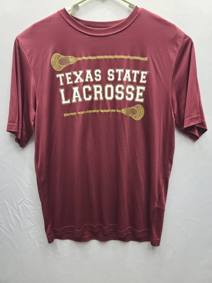 Texas State Bobcats Lacrosse TEAM ISSUES Mens Size Medium Jersey Shirt - Image 1 of 4