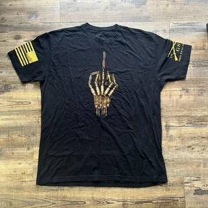 Camiseta Negra Estilo Grunt Para Hombres Patriota Militar Táctica Veterano Bala Pájaro Talla XXL - Imagen 1 de 7