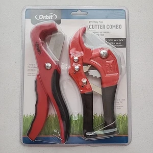 Orbit PVC/Poly Rohrschneider Combo Set 2 Schneider Vorteilspack rot Schnitte 1, 1-1/4 Zoll - Bild 1 von 2