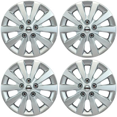 FITS 2013-2019 Nissan Sentra S # 521-16S 16" Hubcaps Wheel Covers SET/4 + LOGO - Image 1 of 4