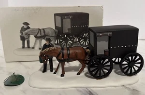 Dept 56 Heritage Village Series Amish Buggy 5949 1989 NICHT MEHR ERHÄLTLICH mit Box - Bild 1 von 16