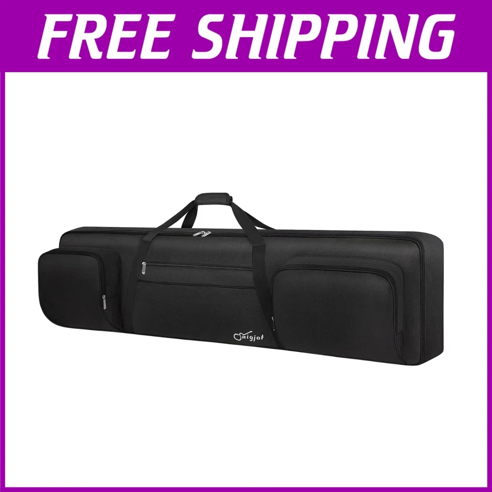 Multi-Functional 88-Key Keyboard Bag with Security Straps - Travel Effortlessly - Image 1 of 4