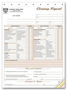 1000 Cleaning Service Proposal with Checklist 3 Part Nebs/Deluxe No. 5521 - Picture 1 of 1