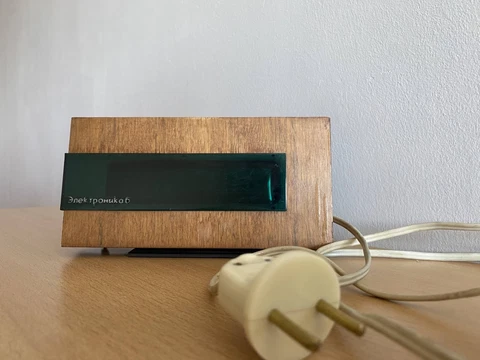 Vintage Nixie Russian Alarm Clock ELEKTRONIKA 6 Digital Desk Table USSR  Rare Cover