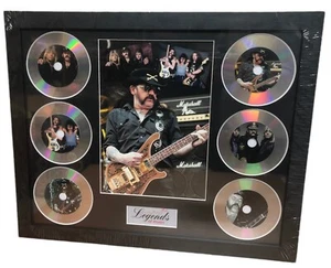 MOTORHEAD MEMORABILIA FRAMED PICTURE PRESENTATION DISC SET LEGENDS OF MUSIC UK - Picture 1 of 8