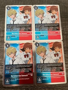 x4 Matt Ishida & Sora Takenouchi BT9-085 R Playset Digimon TCG X Record - Picture 1 of 1