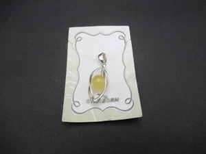 Starborn Creations Orange Calcite Pendant - Sterling Silver ***NWT*** - Picture 1 of 5