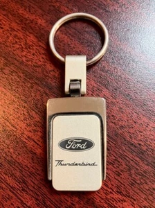 New Ford Thunderbird Metal Logo Key Chain Ring Fob - Picture 1 of 1