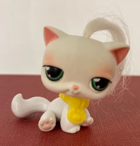 ❤ Littlest Pet Shop ❤ LPS Authentic Super Sassy Pets : #148 White Shorthair Cat - Picture 1 of 4