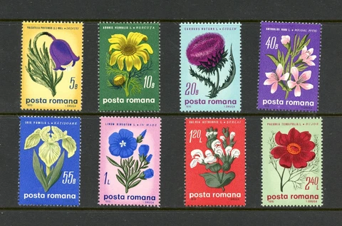 O612   Romania  1970   flora flowers  8v.  MNH Cover