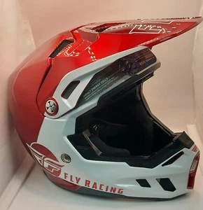 FLY RACING CARBON FIBRE MOTOCROSS MX HELMET 1/2 PRICE RED FORMULA RHEON SMALL CR - Picture 1 of 3
