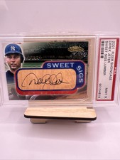 2001 Fleer Showcase Sweet Sigs Lumber Derek Jeter Auto PSA 9. Pop 1 None Higher.