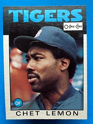 1986 O-Pee-Chee Chet Lemon #160 - Image 1 of 2