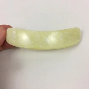 Vintage Haarspange Haarspange gelb und creme Wirbel - Bild 1 von 9