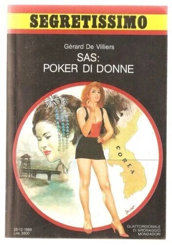 libro SEGRETISSIMO 1113 1988 SAS POKER DI DONNE GERARD DE VILLIERS SPIONAGGIO - Immagine 1 di 1