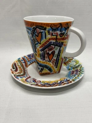 Taza y platillo Nespresso Art Justin Teodoro Home With Heart LTD N2150 LGBTQ+ Foto 1 de 4