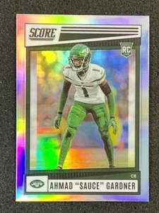2022 Score Silver Prizm Rookie Card Ahmad “Sauce” Gardner NY Jets - Picture 1 of 2
