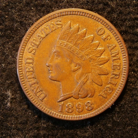 1898  INDIAN CENT AU Cover