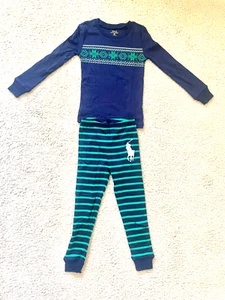 Polo Ralph Lauren Pajama Set with embroidery logo Kids Size5 NEW - Picture 1 of 12
