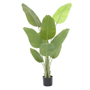 Artificial Green 160cm Tall Fake Banana Tree Silk Faux Plant in Pot Home Decor - Picture 1 of 11