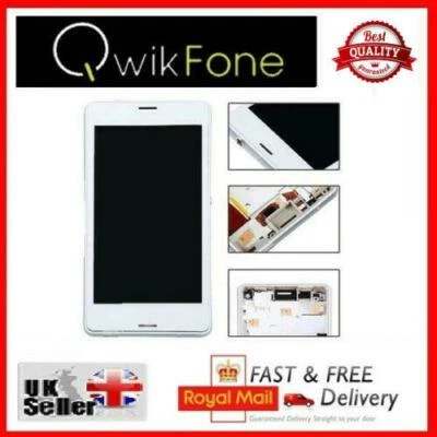 QWIKFONE Sony Xperia Z3 Compact D5803 D5833 White Replacement LCD with Frame