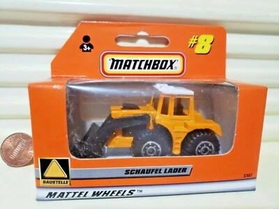 Matchbox 1998 #8 SCHAUFEL LADER Shovel *GERMAN Issue + GERMAN Box Nu in C9 Box - Image 1 of 4