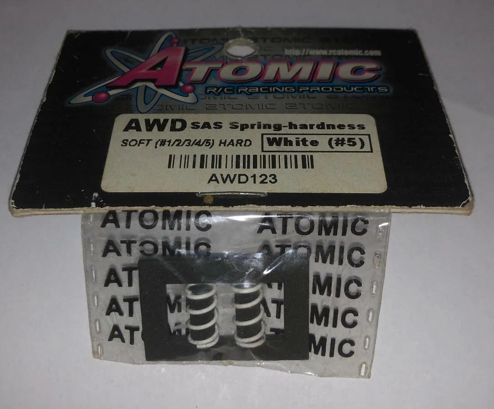 Atomic AWD123 Mini-Z AWD SAS Spring #5 White - Image 1 of 1