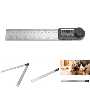 Digital Angle Ruler 20cm LCD Clear Display Protractor Angle Measuring Tool New - Picture 1 of 22
